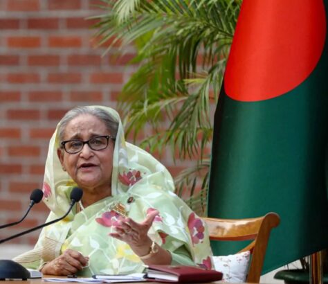 Former Bangladesh PM Sheikh Hasina